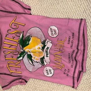 Urban Outfitters Pink Tee with Graphic Design